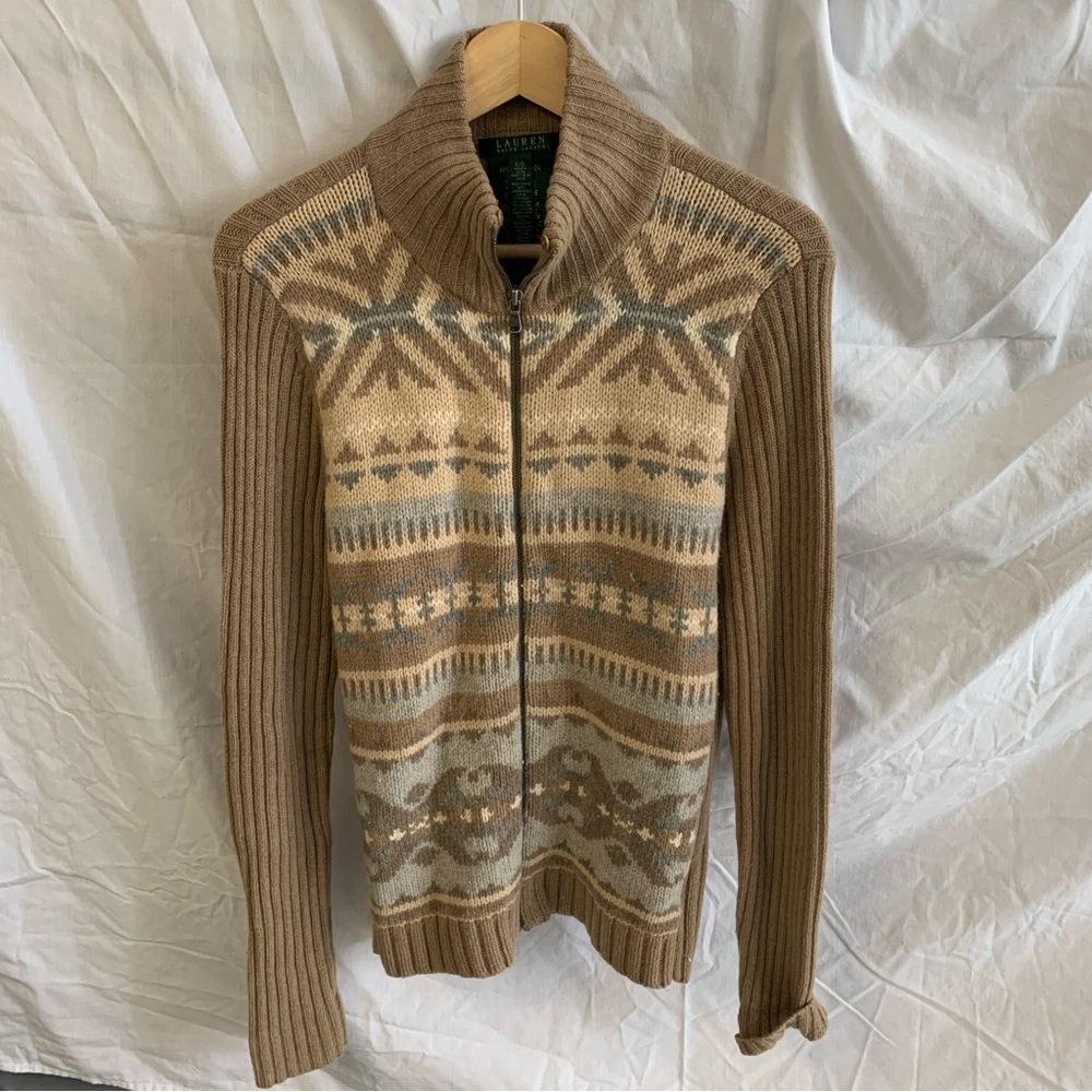 Ralph Lauren sweater lambs wool/ angora rabbit hair / cashmere